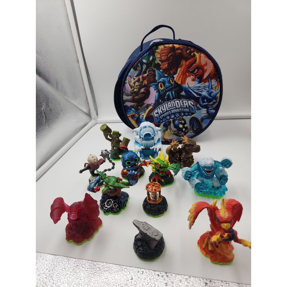 12 Skylanders Spyro's Adventure Case Drill Sergeant Sunburn Ghost Roaster Camo